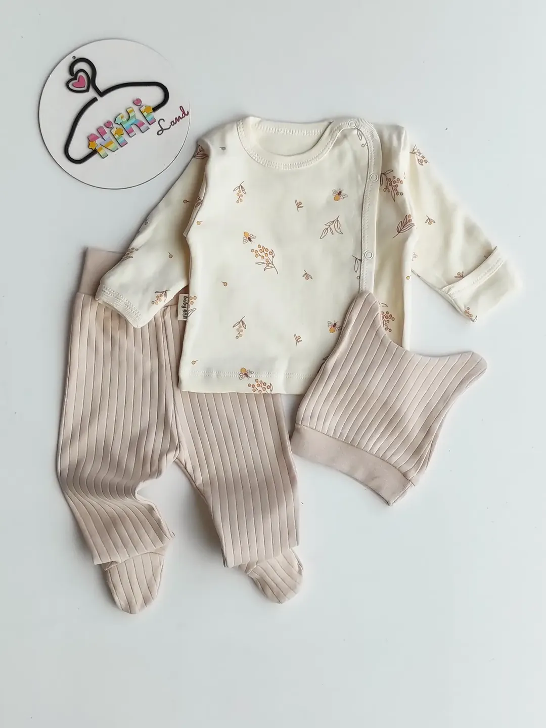 ست سه‌تکه نوزادی  babycan کد ۴۸۳